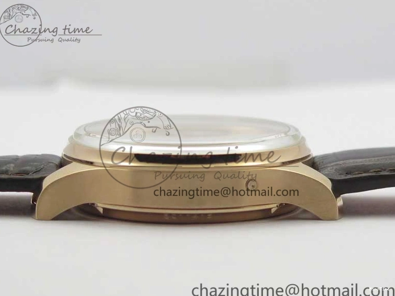 MIROTIME 0308 Compact Portugieser Perpetual Calendar IW503302 RG V9F 1:1 Best Edition White Dial on Brown Leather Strap A 7113